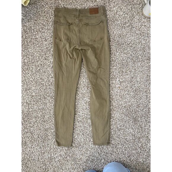Madewell High Riser Skinny Green Size 28 Tall Jean Pants - Picture 7 of 12